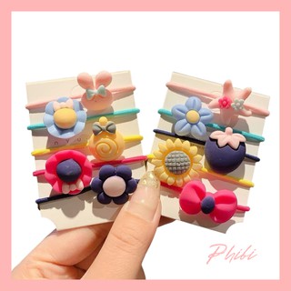 [Mã COPHMGG0D giảm 5% cho đơn từ 40k] 1 Chiếc Dây Buộc Tóc PHIBI Nhiều Màu Dễ Thương Cho Bé Gái