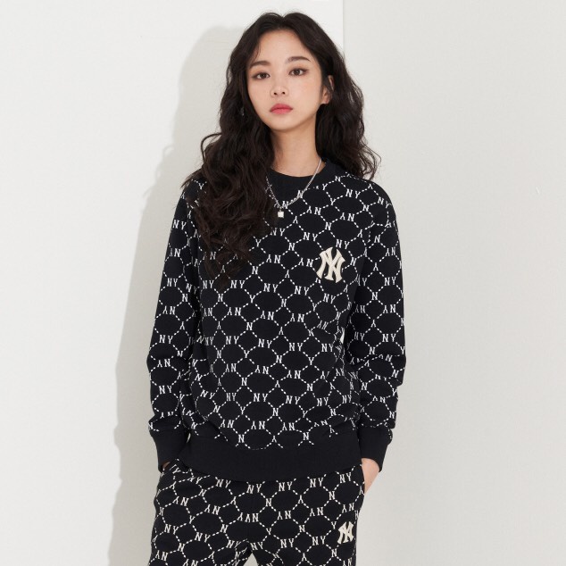 BỘ SET NỈ MLB MONOGRAM LOGO THÊU VẢI NỈ DA CÁ DÀY DẶN ẤM