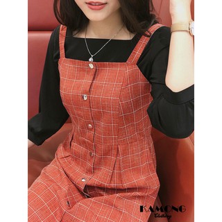 [HÌNH THẬT] SET YẾM CARO + ÁO CỔ VUÔNG