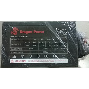 Nguồn DRAGON 350W Công suất thực Fan 12Cm