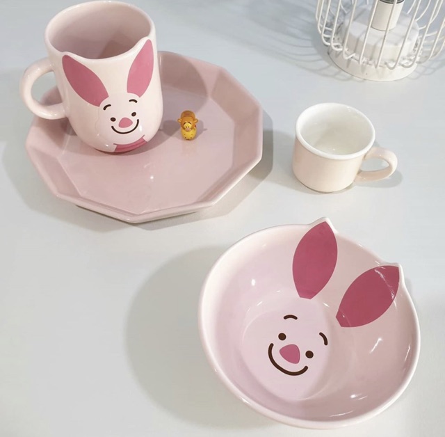 Ly - chén - dĩa sứ gấu Pooh - cọp Tigger - heo Piglet ❤️