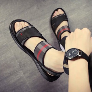 Dép quai hậu nam kẻ sọc hàng đẹp sz 37-46 kèm ảnh thật