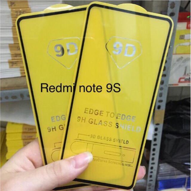 Kính cường lực 9D Xiaomi Redmi Note 9S Full màn hình, Full keo