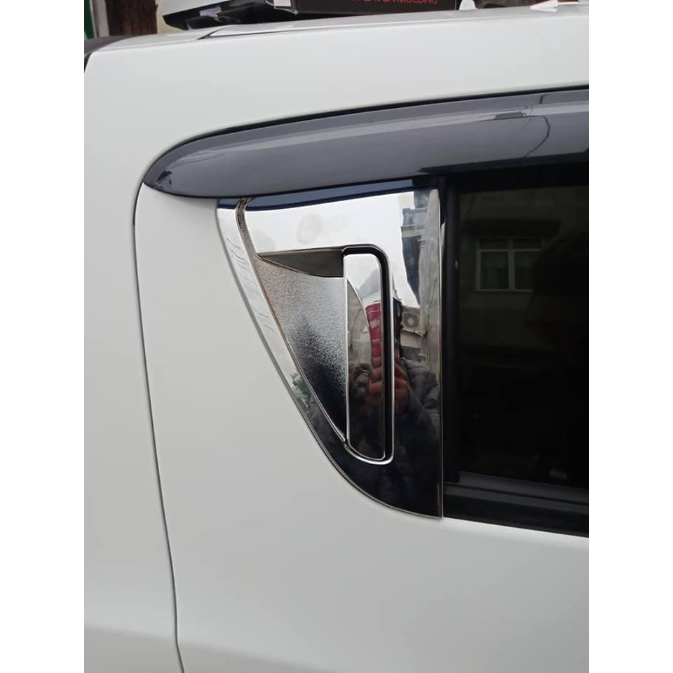 🔥 Freeship 🔥 Bộ Vè che mưa mạ crom/đen thái xe Spark 4 cao cấp/ Phụ kiện làm đẹp, đồ chơi xe Chevrolet spark