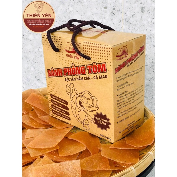 Bánh Phồng Tôm 🍤🍤🍤 Đặc Sản Năm Căn_Cà Mau Loại Thượng Hạng👌👌👌 (500g/ 1 hộp)