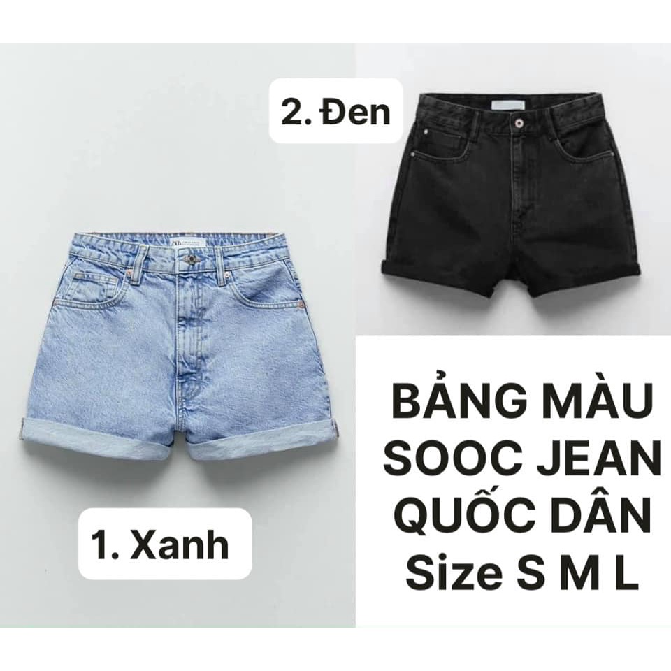 Quần short nữ sooc jean Z.R ngố quốc dân