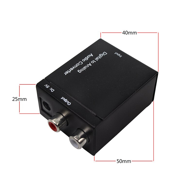 Bộ chuyển đổi âm thanh Digital sang Analog Bộ chuyển đổi Digital Adaptador Optic Coaxial RCA Toslink Tín hiệu sang Analog Audio Converter RCA