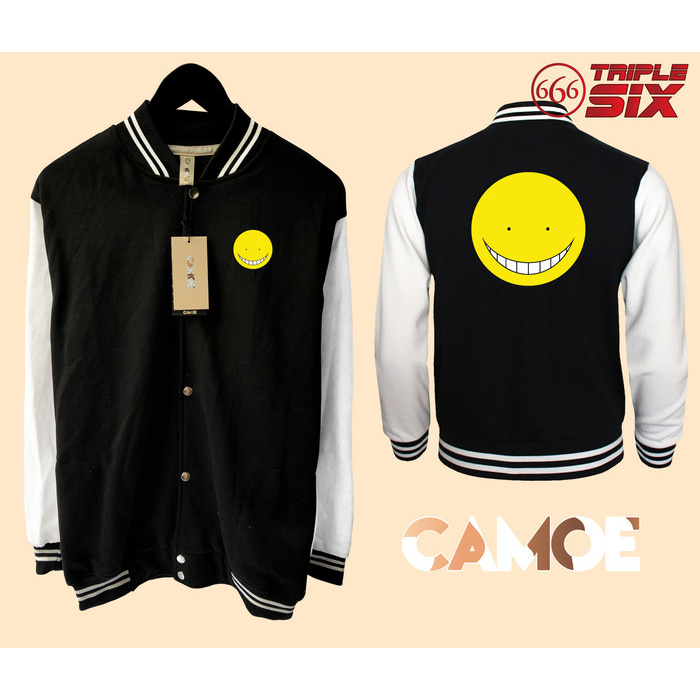 Áo Khoác Bóng Chày In Hình Anime Koro Sensei Ass 63LJS Thời Trang Mùa Đông Cho Nam