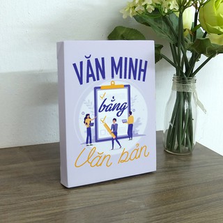 Tranh để bàn canvas slogan tạo động lực trang trí văn phòng Cocopic OFV019 - OFV040 20 mẫu tùy chọn