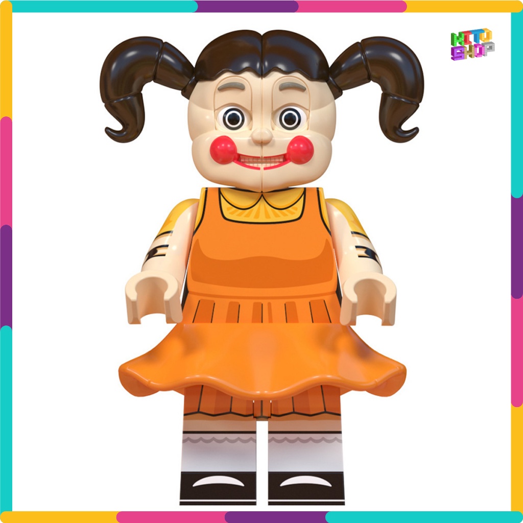 Đồ Chơi Xếp Hình Lego Minifigures Mô Hình Nhân Vật Phim Truyện Squid Game Trò Chơi Con Mực WM6131