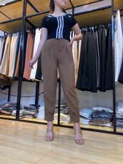 Quần xếp ly gấu