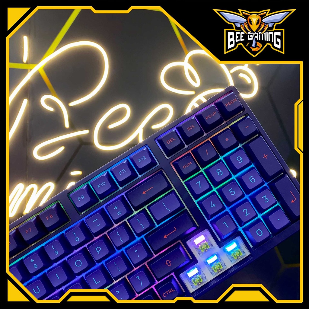 Bàn phím cơ không dây AKKO 3098N - 3098B Multi-modes Neon | Hàng chính hãng bảo hành 1 đổi 1