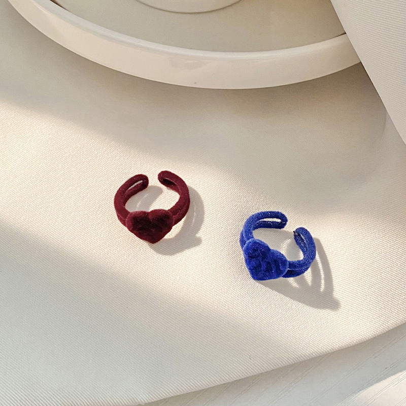 Nhẫn Hở Hình Trái Tim Có Thể Điều Chỉnh Kích Cỡ Thời Trang Cho Nữ