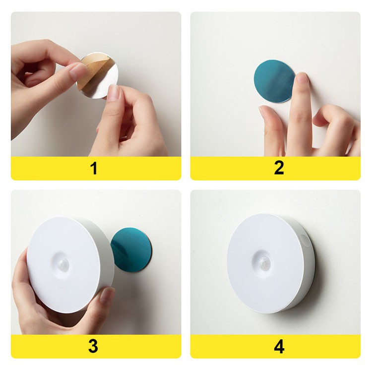 Đèn Led Cảm Biến không dây 9 đèn led cảm ứng chuyển động, dán tủ quần áo, phòng ngủ, cầu thang | BigBuy360 - bigbuy360.vn