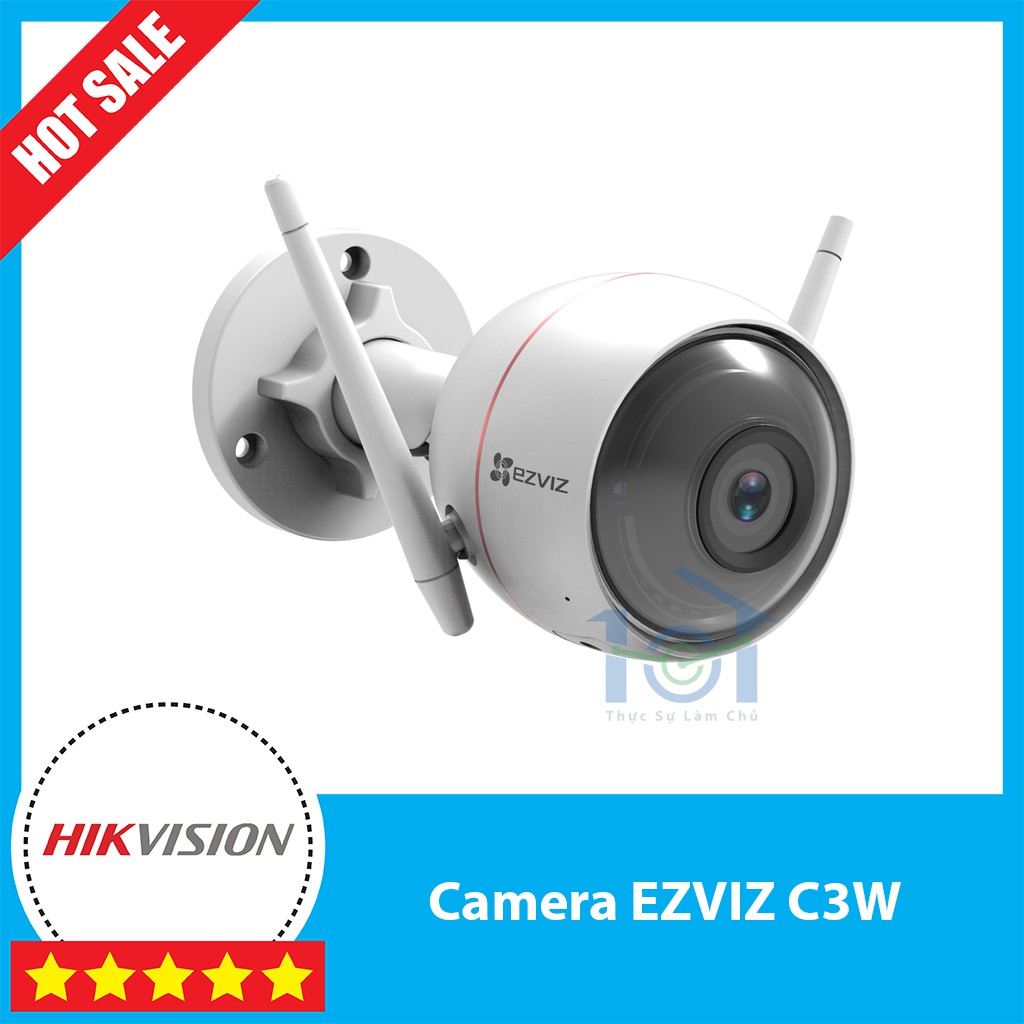 Camera ngoài trời Ezviz C3W có còi hú và đàm thoại - bảo hành 24 tháng tại hãng - hỗ trợ Google + Home Assistant