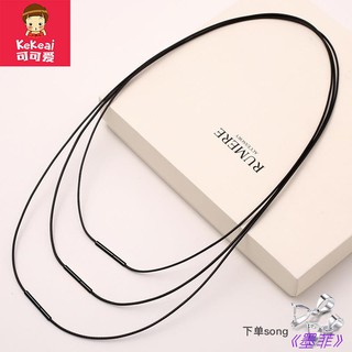 Dây Chuyền Màu Đen Đính Đá Pha Lê