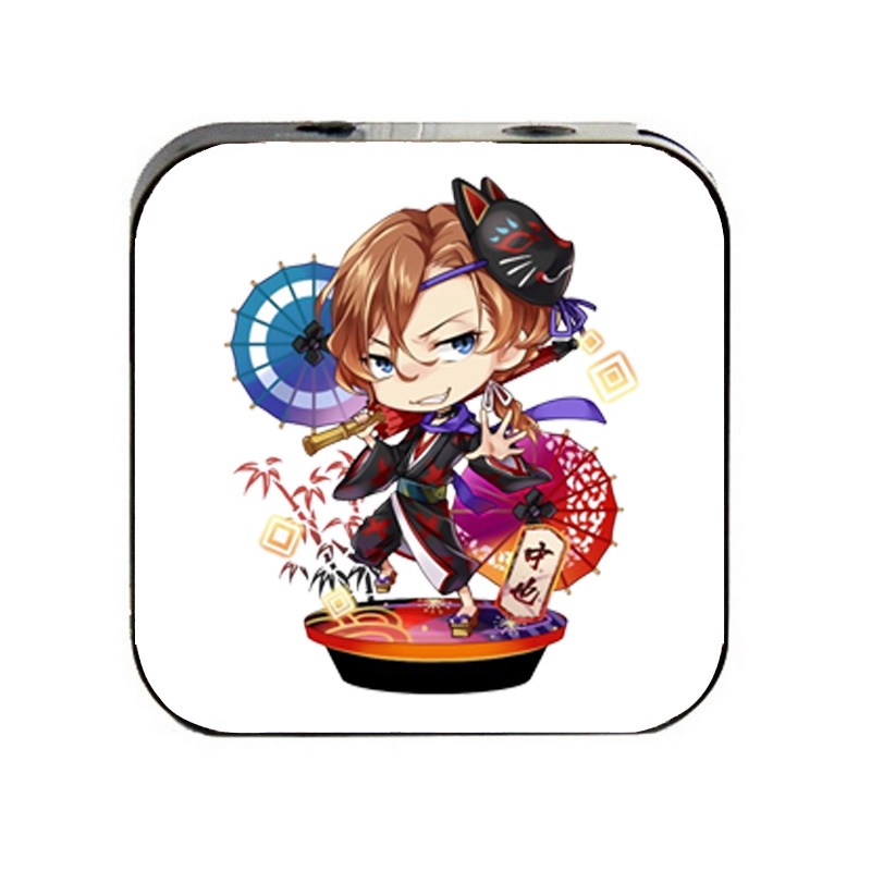 Máy nghe nhạc mp3 Bungou Stray Dogs cầm tay mini tặng tai nghe dây cắm có mic &amp; dây sạc game anime chibi