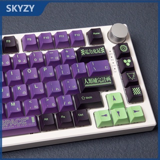 EVANGELION-01 Keycap Cherry Profile EVA chủ đề anime PBT Dye Sub bàn phím cơ Keycap