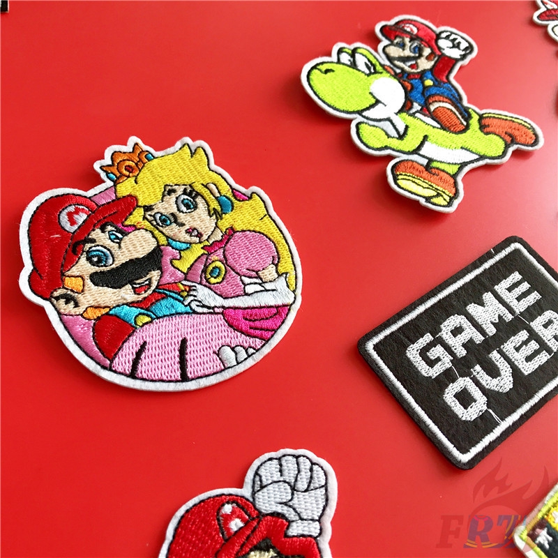 Sticker Ủi Thêu Hình Mario Bros S-3