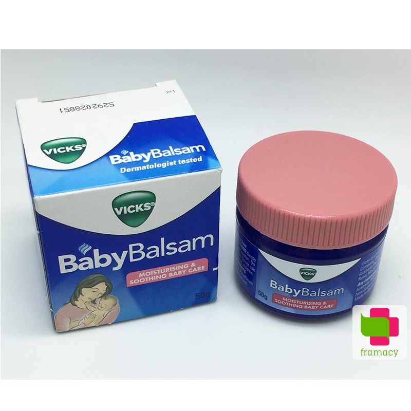 Dầu bôi ấm ngực Vicks Baby Balsam (50g)/Little Innoscents Organic (75ml), Úc chống cảm cho trẻ từ 3 tháng tuổi