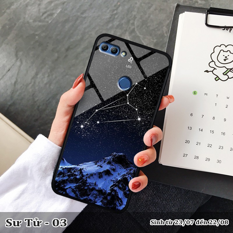 Ốp kính HUAWEI Y9 2018 in cung hoàng đạo