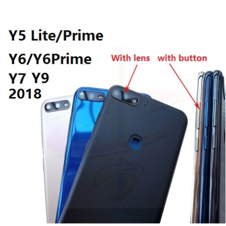 Ốp Lưng Trong Suốt Viền Màu Cho Điện Thoại Huawei Y5 Y6 Y7 Y9 lite Pro prime 2018