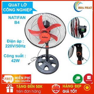 Quạt cây công nghiệp b4 natifan động cơ dây đồng 5 cánh siêu mát
