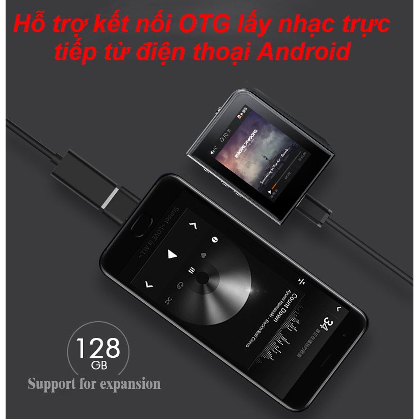 Máy nghe nhạc Lossless cao cấp Ruizu A50 - Music Player Ruizu A50