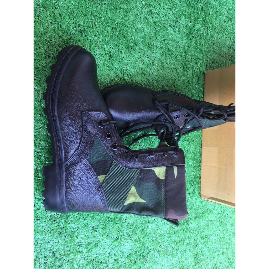 Giày Ghệt cao cổ vải bạt, giày đi phượt màu rằn ri | BigBuy360 - bigbuy360.vn