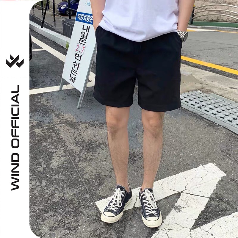 Quần Short kaki unisex Basic Tea phong cách ulzzang Wind