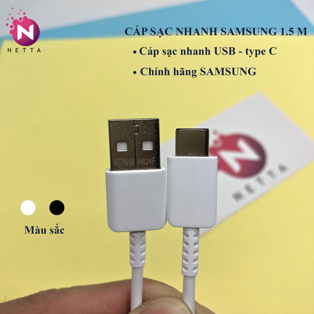 Cáp sạc nhanh Samsung 1.5m USB type C chính hãng