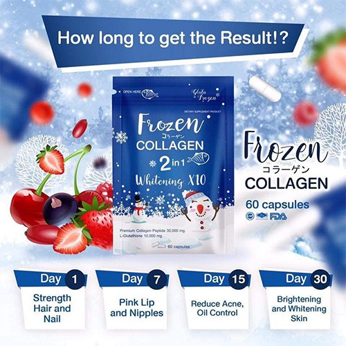 ❤️ Gói 60 viên collagen 2 in 1 Frozen Thái Lan ❤️