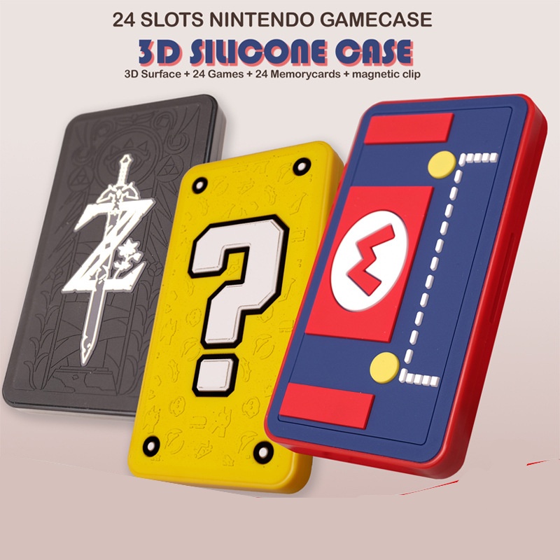 Hộp đựng thẻ chơi game Nintendo Switch bằng silicone hít nam châm