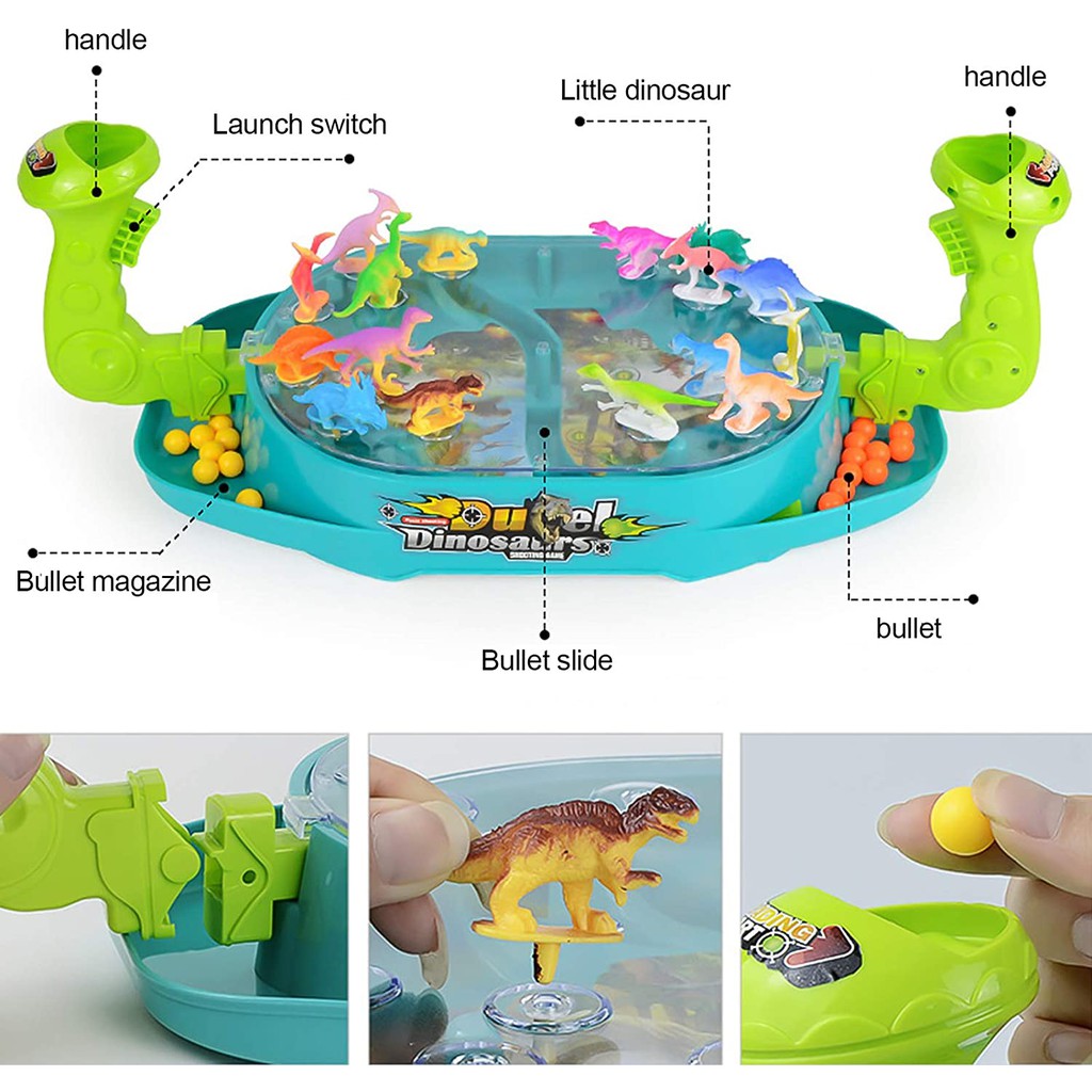 Đồ chơi khủng long đại chiến dino bắn bi đối kháng 2 người giải trí dinosaur trẻ em cho bé battle toys for kids