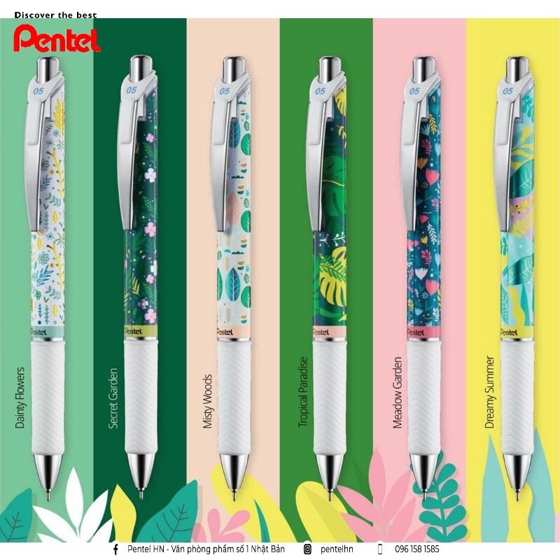 Bút Gel Pentel Kawaii Nhật Bản BLN75KW | Trơn Mượt Siêu Nhanh Khô | Phong Cách Nhật Bản Độc Đáo Lạ
