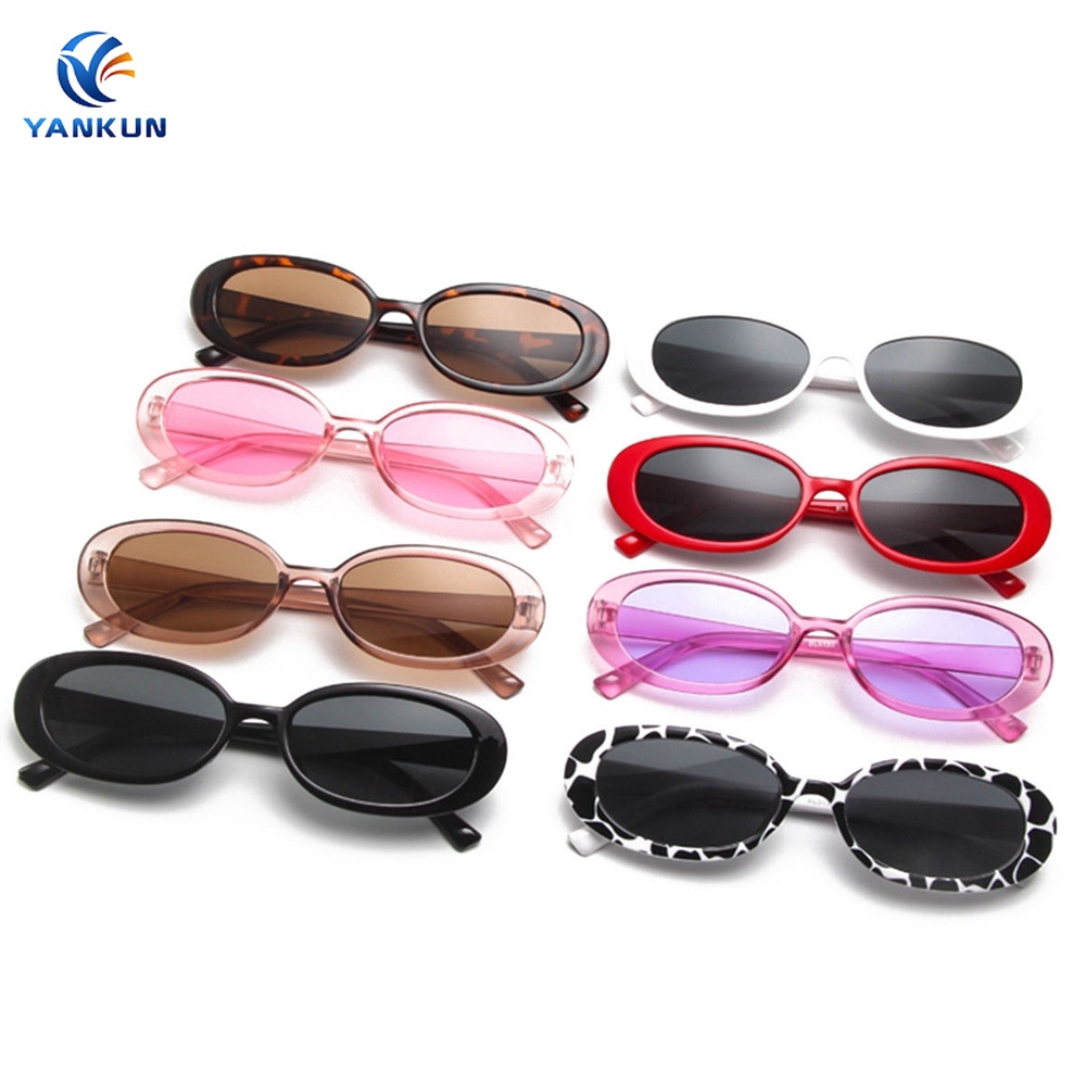 Kính mát gọng hình oval phong cách phương tây sành điệu