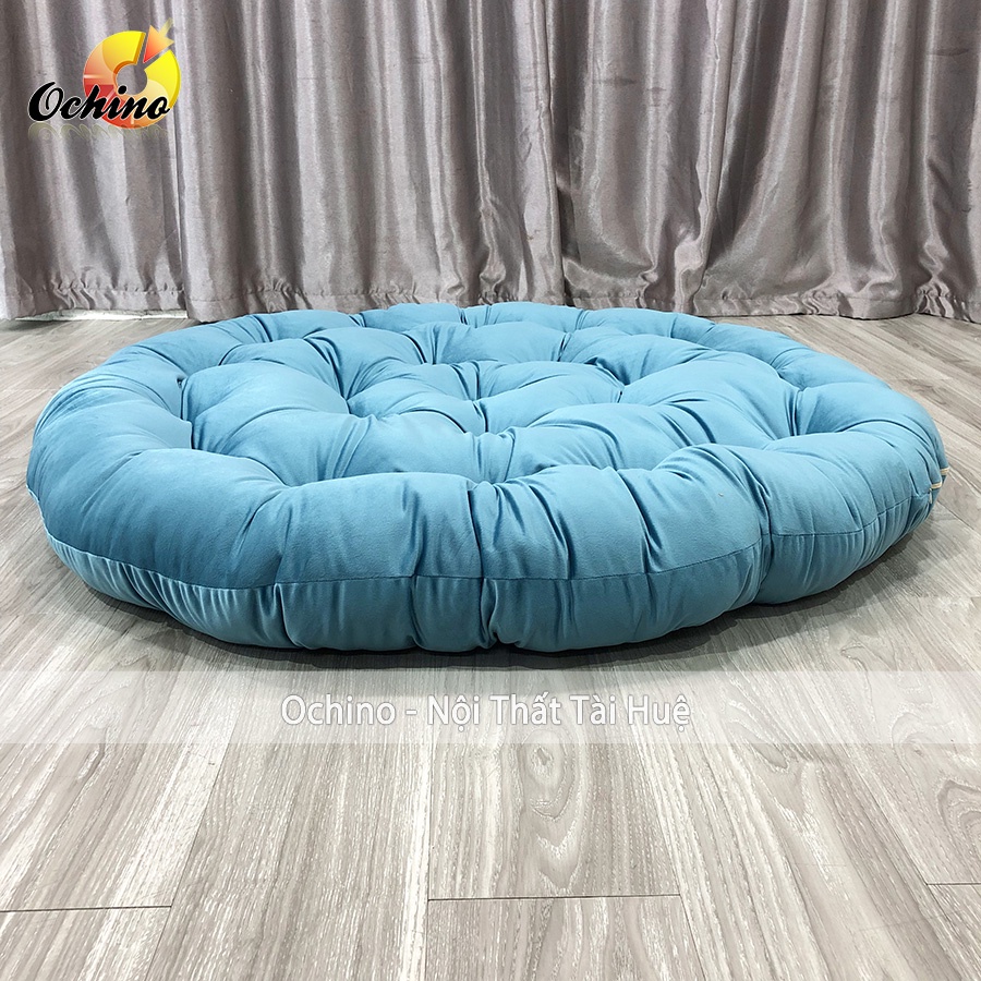 Đệm Ngồi Ghế Papasan, Nệm Ngồi Ghế Mây Cap Cấp Size 1M1 (Ảnh Thật)
