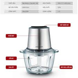 🌳🌳🌳MÁY XAY THỊT LOCK&LOCK EJM161BLK (1.2L)
