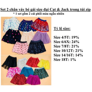 Chân váy bé gái size đại Cat&Jack