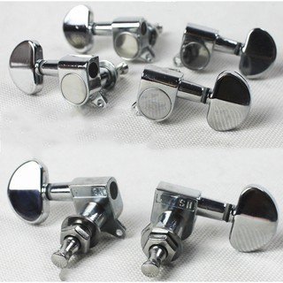 Bộ 6 khóa đàn guitar acoustic màu bạc có bán lẻ