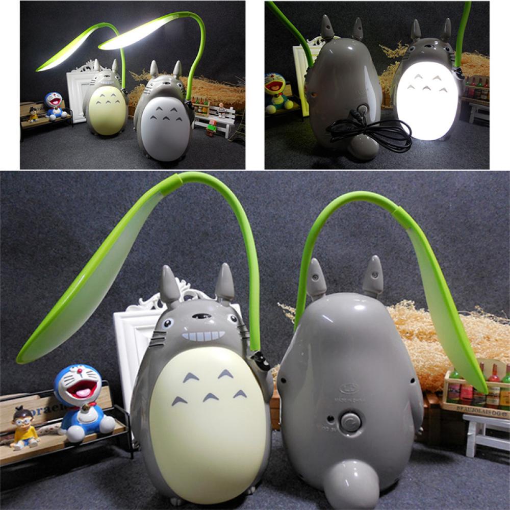 Đèn Ngủ LED Để Bàn Hình Totoro Hoạt Hình Sáng Tạo Có Thể Sạc Lại Bằng Cổng USB Trang Trí Nhà Cửa I8Q3