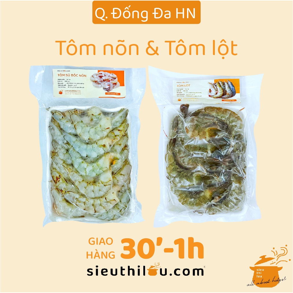 Tôm Sú Bóc Nõn - Tôm Lột Size Bự 500g - Siêu Thị Lẩu