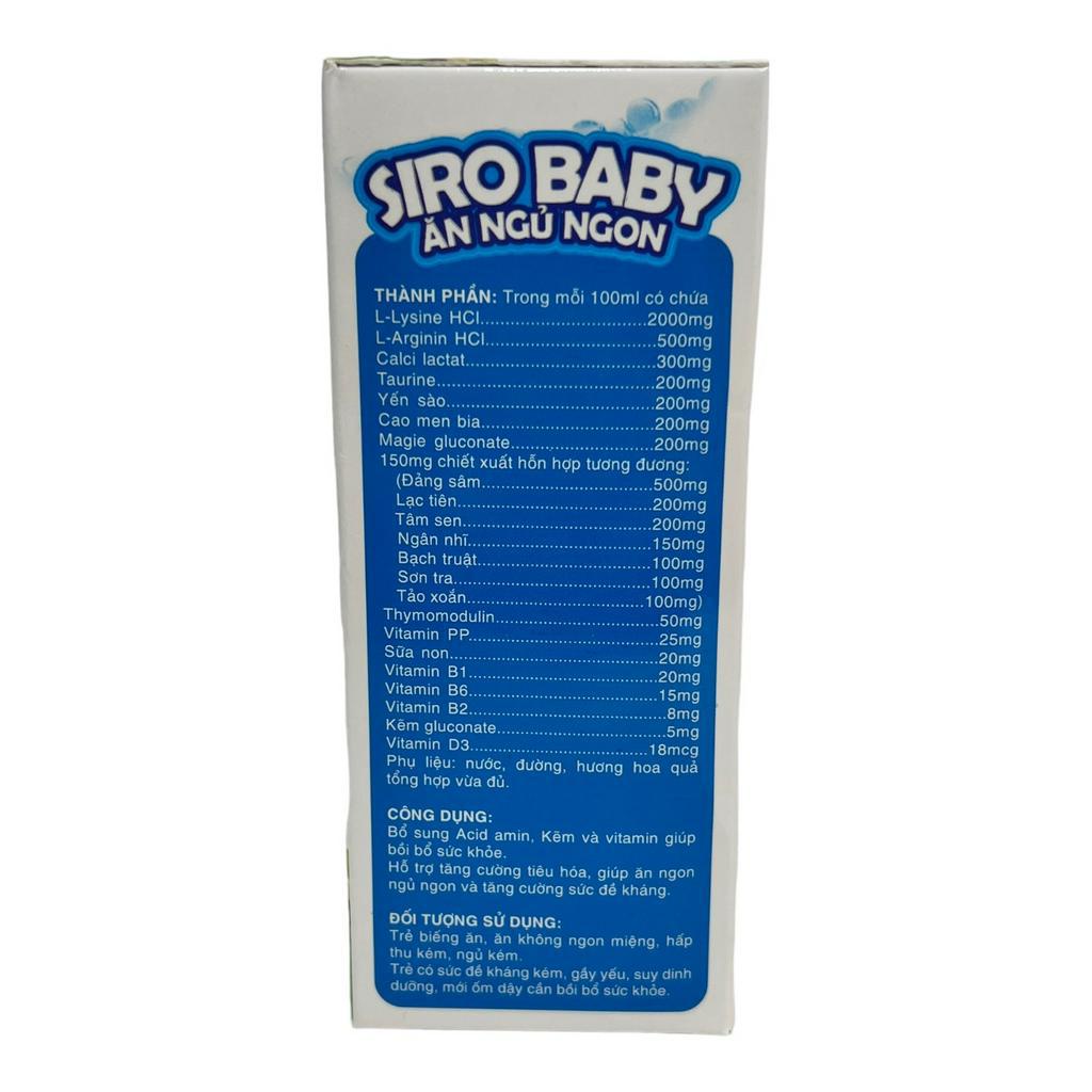 SIRO BABY Giúp Bé Ăn Ngon Ngủ Ngon