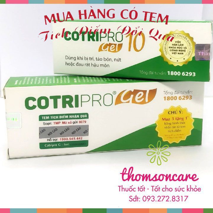 Kem Cotripro Gel - Có tem tích điểm tặng quà hấp dẫn