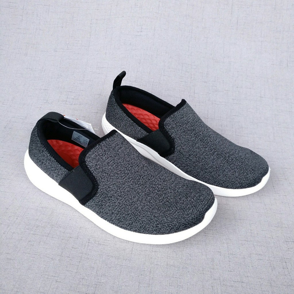 GIÀY DÁNG SLIP ON C.ROC.S VẢI DỆT LITERIDE CHO NAM MÀU XÁM