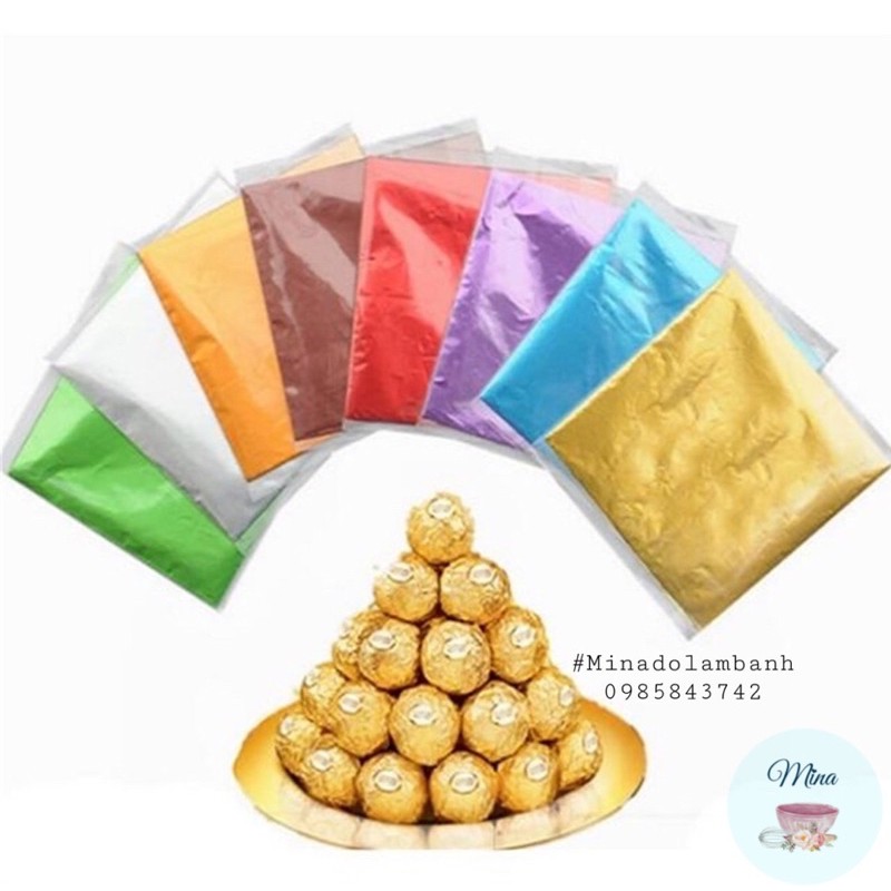 Giấy Bạc bọc gói Socola loại đẹp