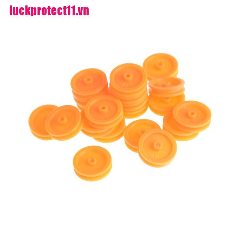 Set 20 Vòng Nhựa 2mm Màu Cam Cho Điều Khiển Từ Xa DIY