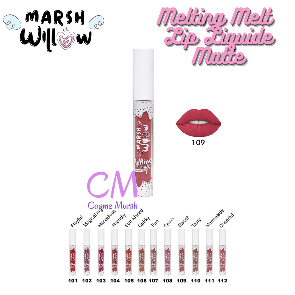 (hàng Mới Về) Son Môi Marshwillow Dạng Lỏng By Natasha Wilona Bpom