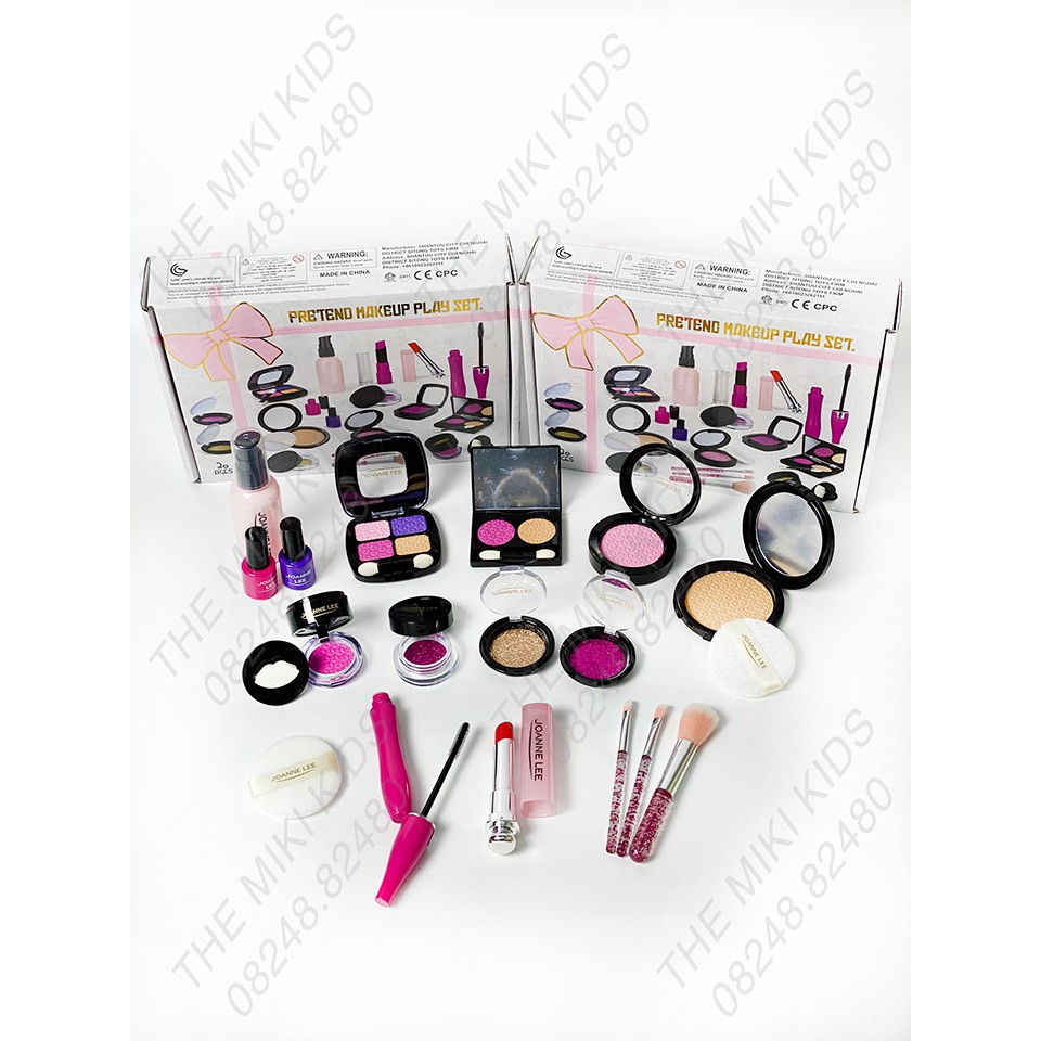 Bộ đồ chơi trang điểm make up giống thật dành cho bé, sản phẩm thế hệ mới, an toàn cho da của bé - The miki kids