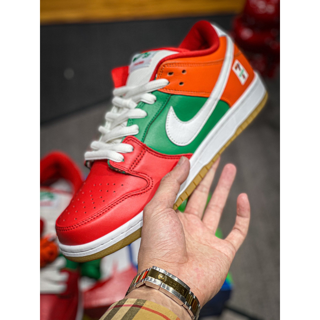 100% New 7-Eleven x NK SB Dunk Low red, orange green sneakers 36-47.5 | Ready Stock